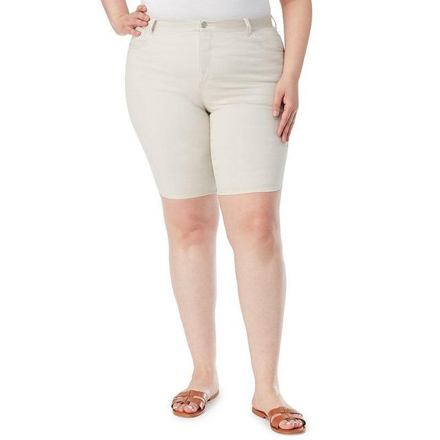 Plus Size Gloria Vanderbilt Amanda Bermuda Shorts, Womens Product Image