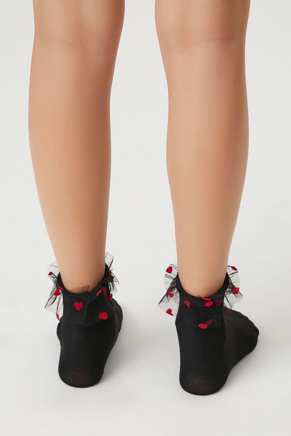 Heart Ruffle Crew Socks | Forever 21 Product Image