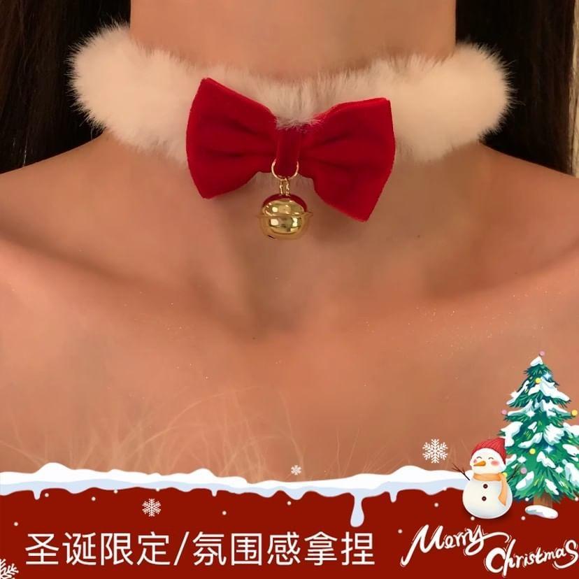 Christmas Bow Choker (Various Designs) Product Image