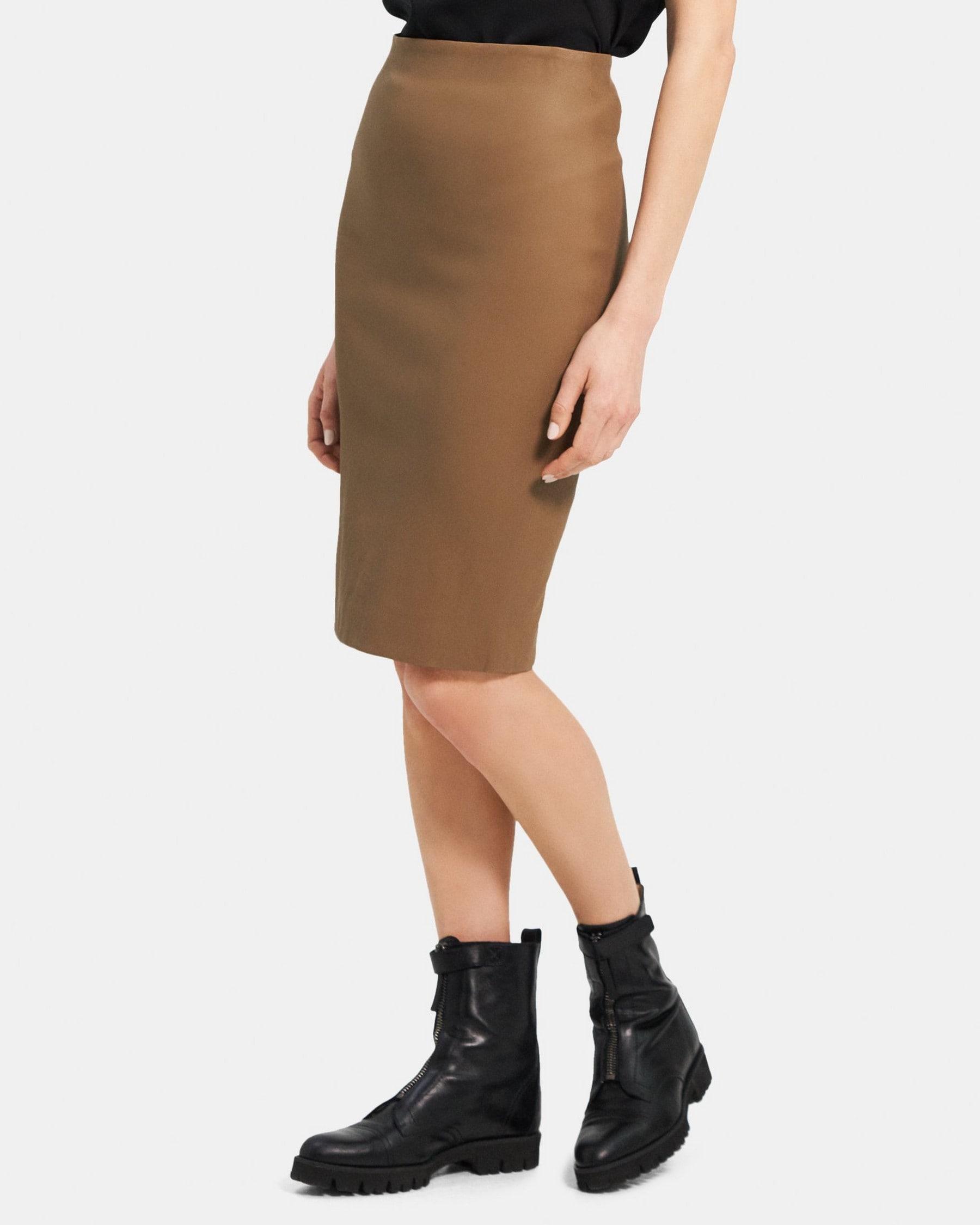 Pencil Skirt in Leather Product Image