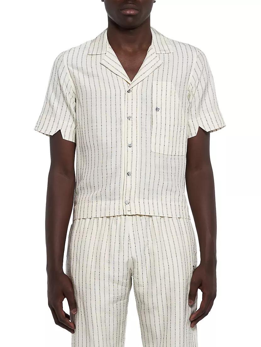 Taye Pinstriped Short-Sleeve Shirt Product Image