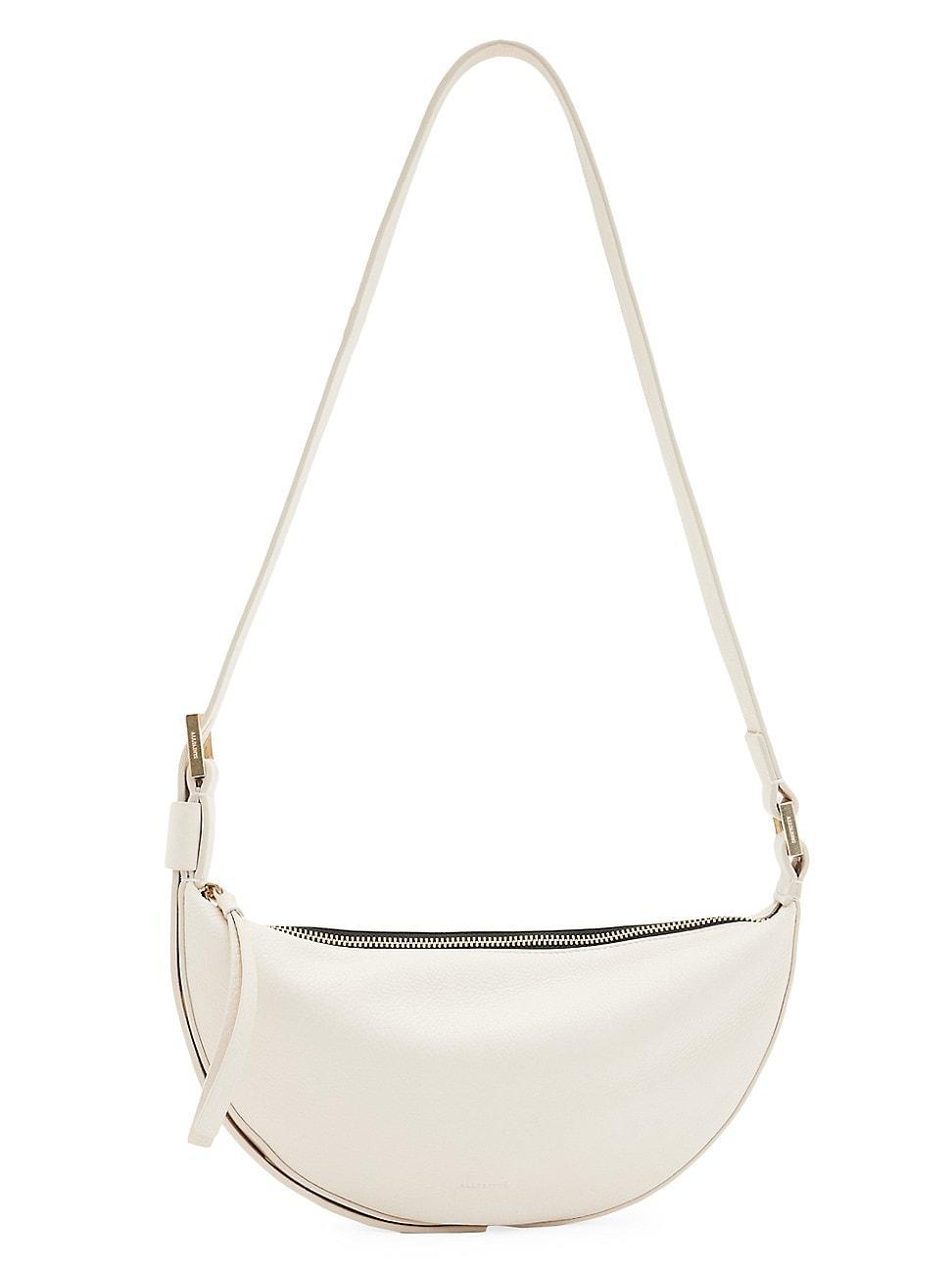 AllSaints Half Moon Leather Crossbody Bag Product Image