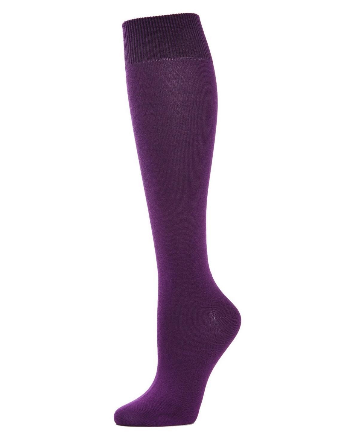 MeMoi Womens Bamboo Blend Knit Knee High Socks Product Image