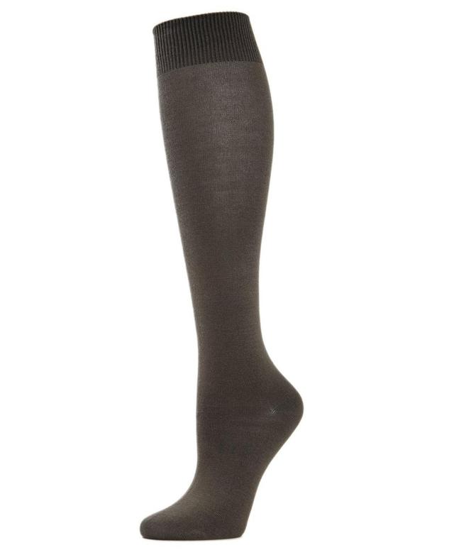 MeMoi Womens Bamboo Blend Knit Knee High Socks Product Image