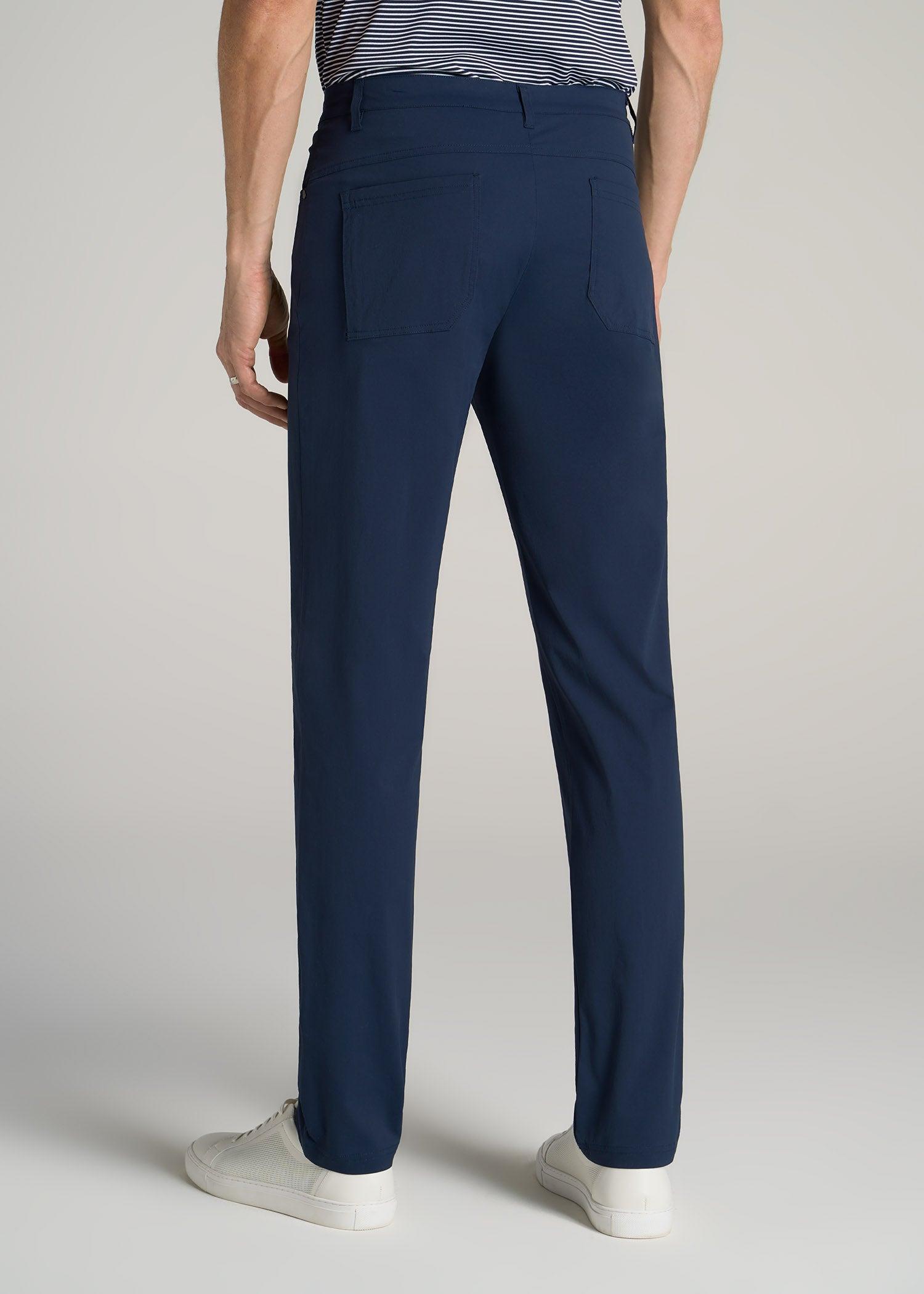 TAPERED-FIT Traveler Pants for Tall Men in Marine Navy Male Product Image