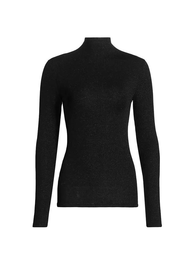 Metallic Turtleneck Top Product Image