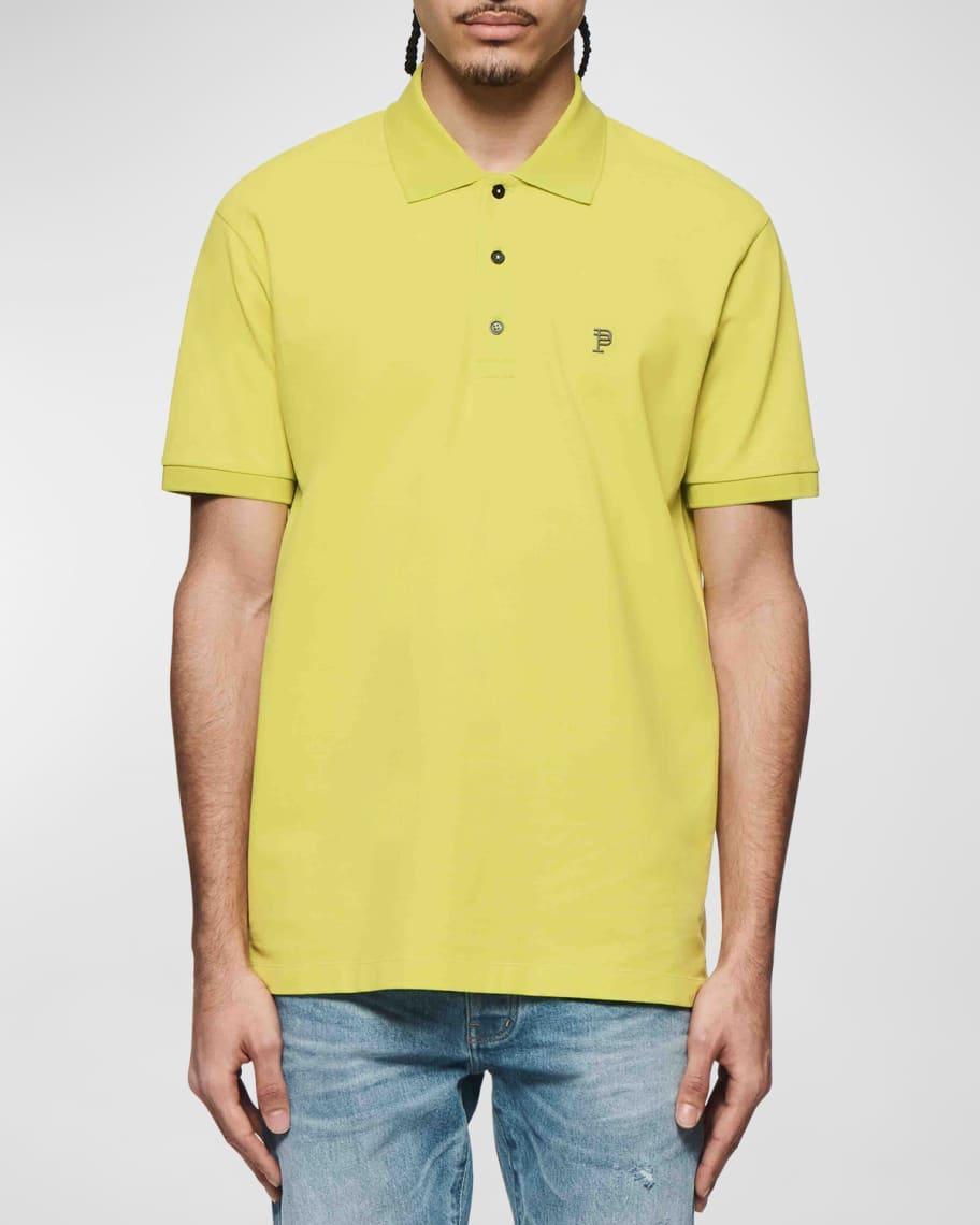 Mens Pique Knit Polo Shirt Product Image