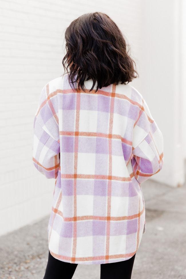 Everlasting Hope Lavender Multi Plaid Shacket Product Image