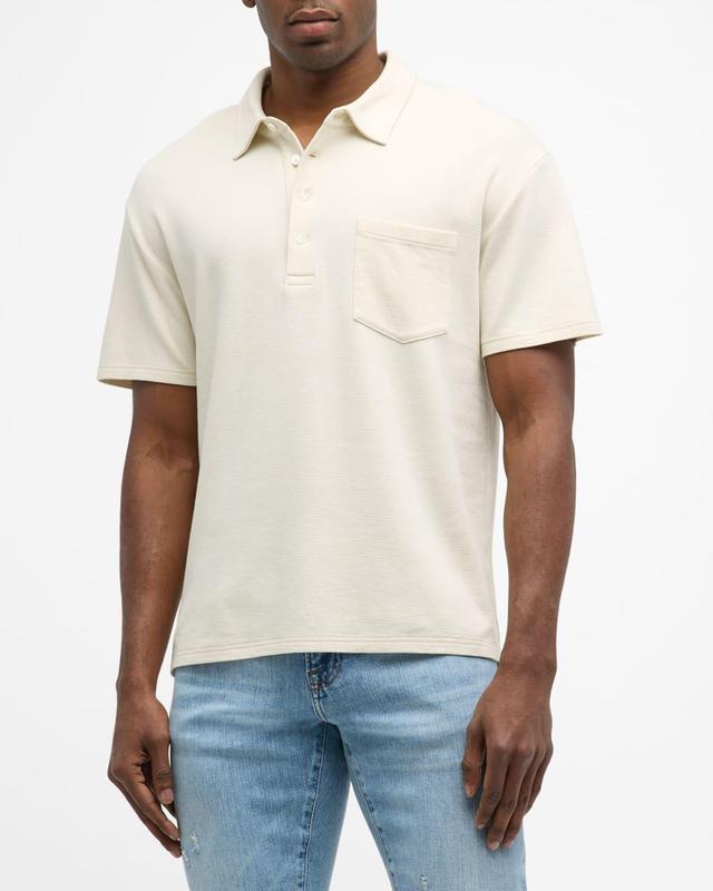 Mens Duo Fold Ribbed Polo Product Image