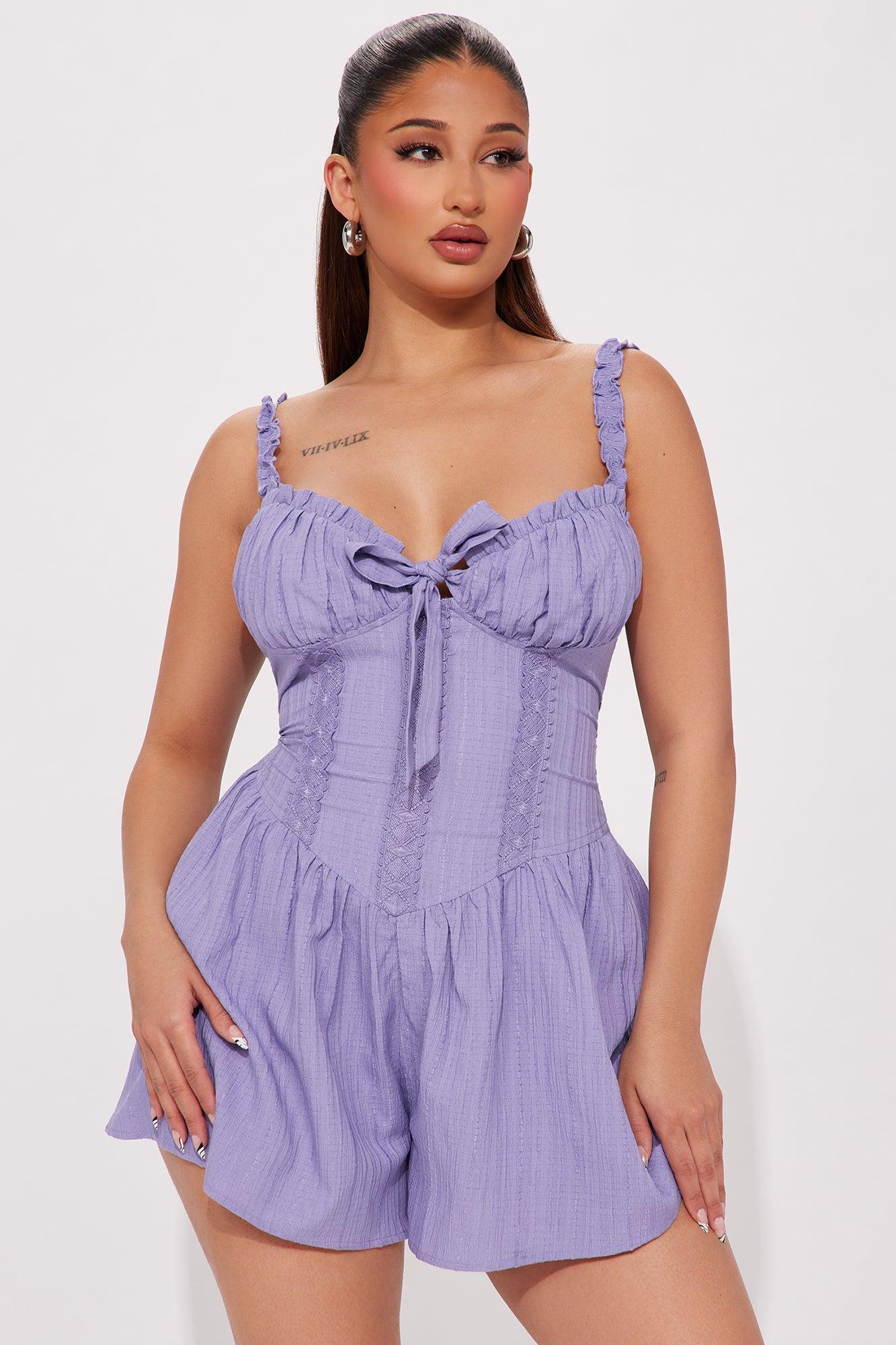 First Day Of Spring Romper - Periwinkle Product Image