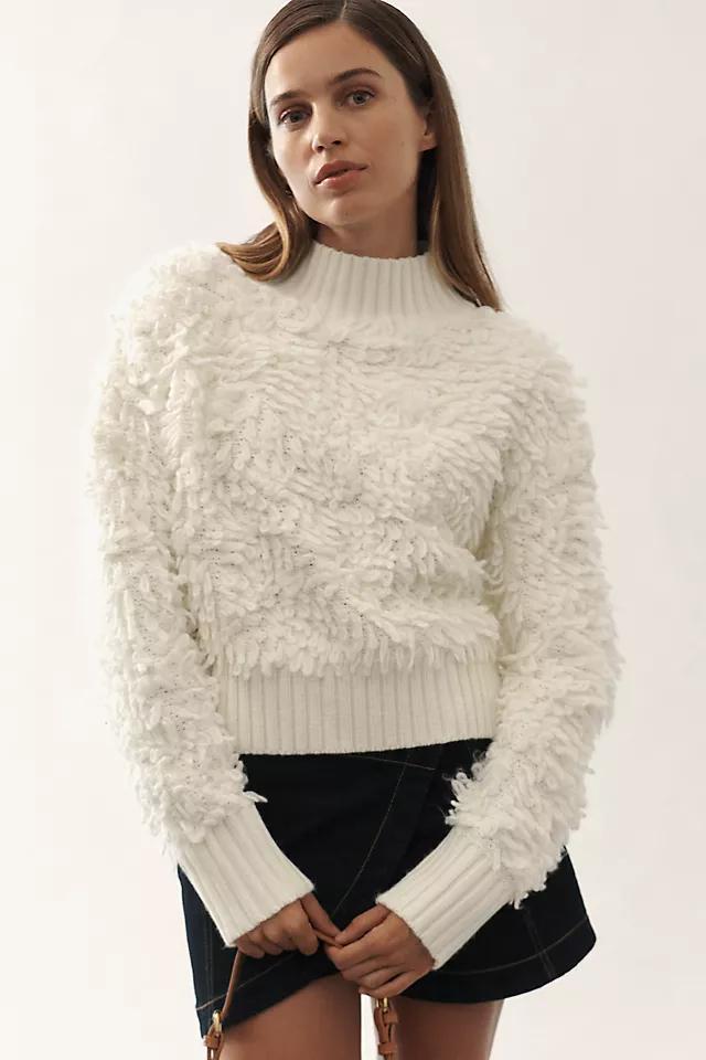 Callahan Mock-Neck Loop-Stitch Sweater Product Image