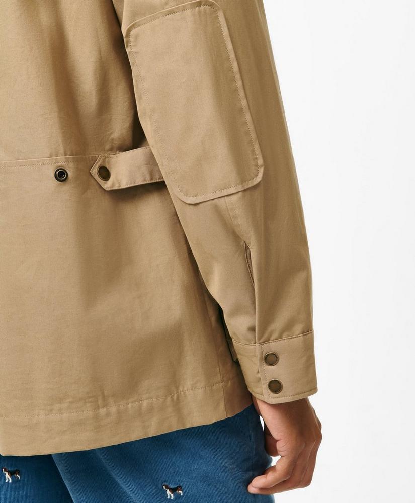 Dry Waxed Cotton Field Jacket with Hood Product Image