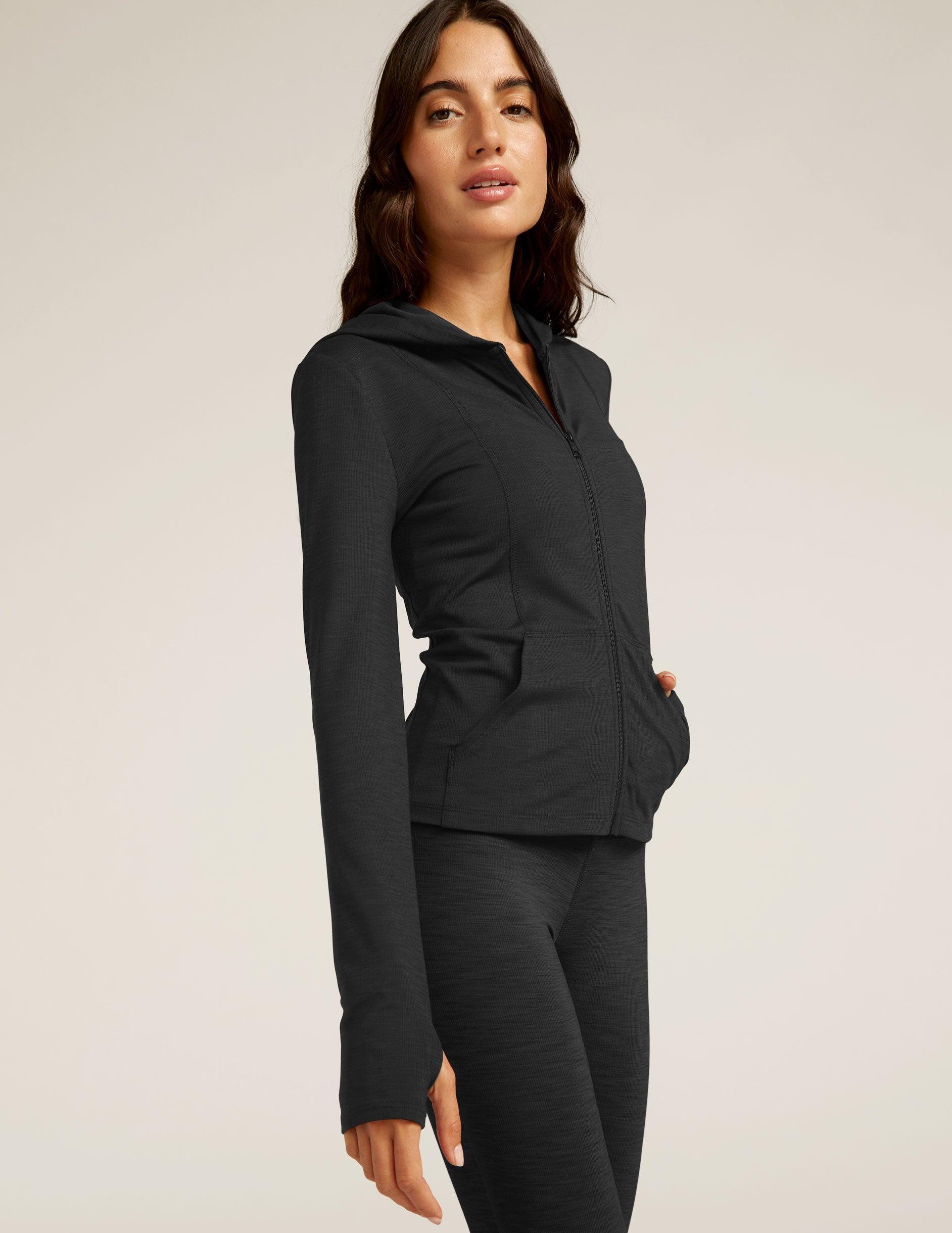 Heather Rib Morning Jog Hoodie Product Image