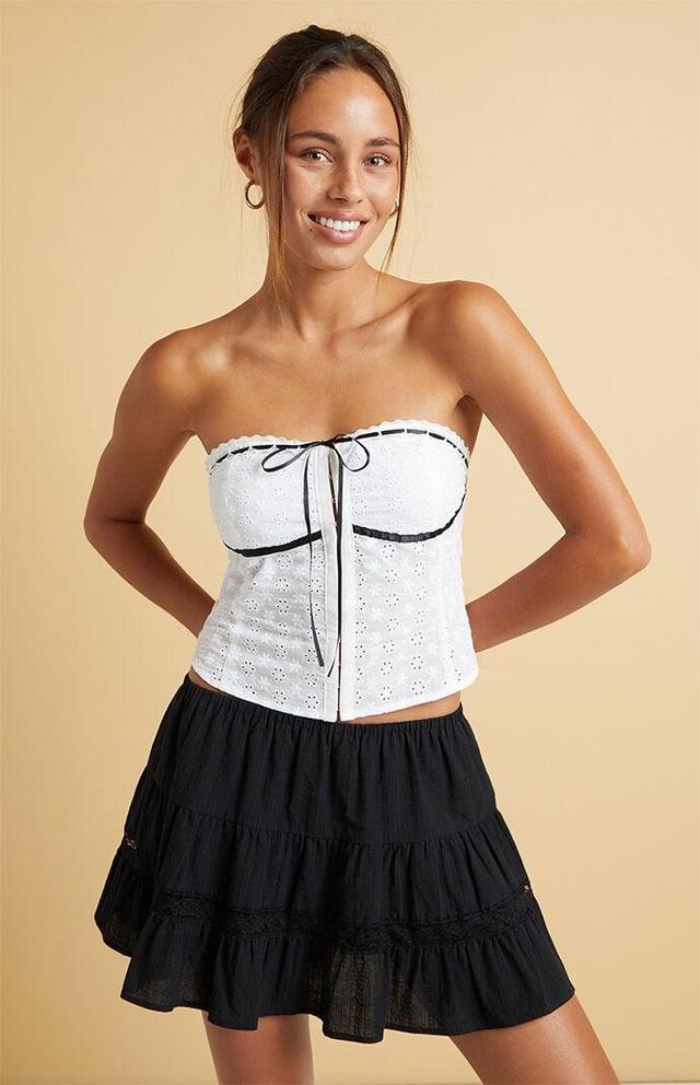 Beverly and Beck Women's Maxine Strapless Eyelet Corset Product Image