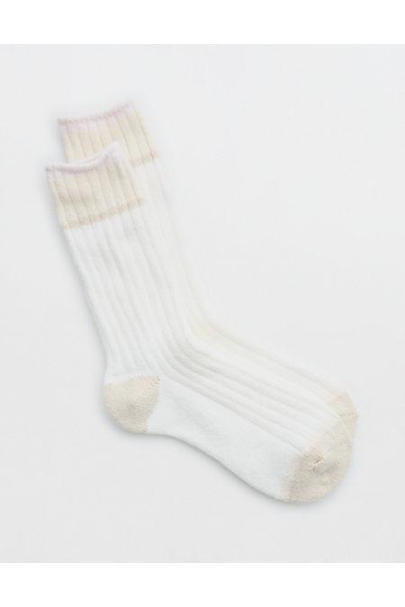 Aerie Colorblock Marled Crew Socks Women's Product Image