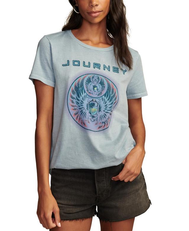 Lucky Brand Womens Journey Beetle Shine Classic Cotton T-Shirt Product Image