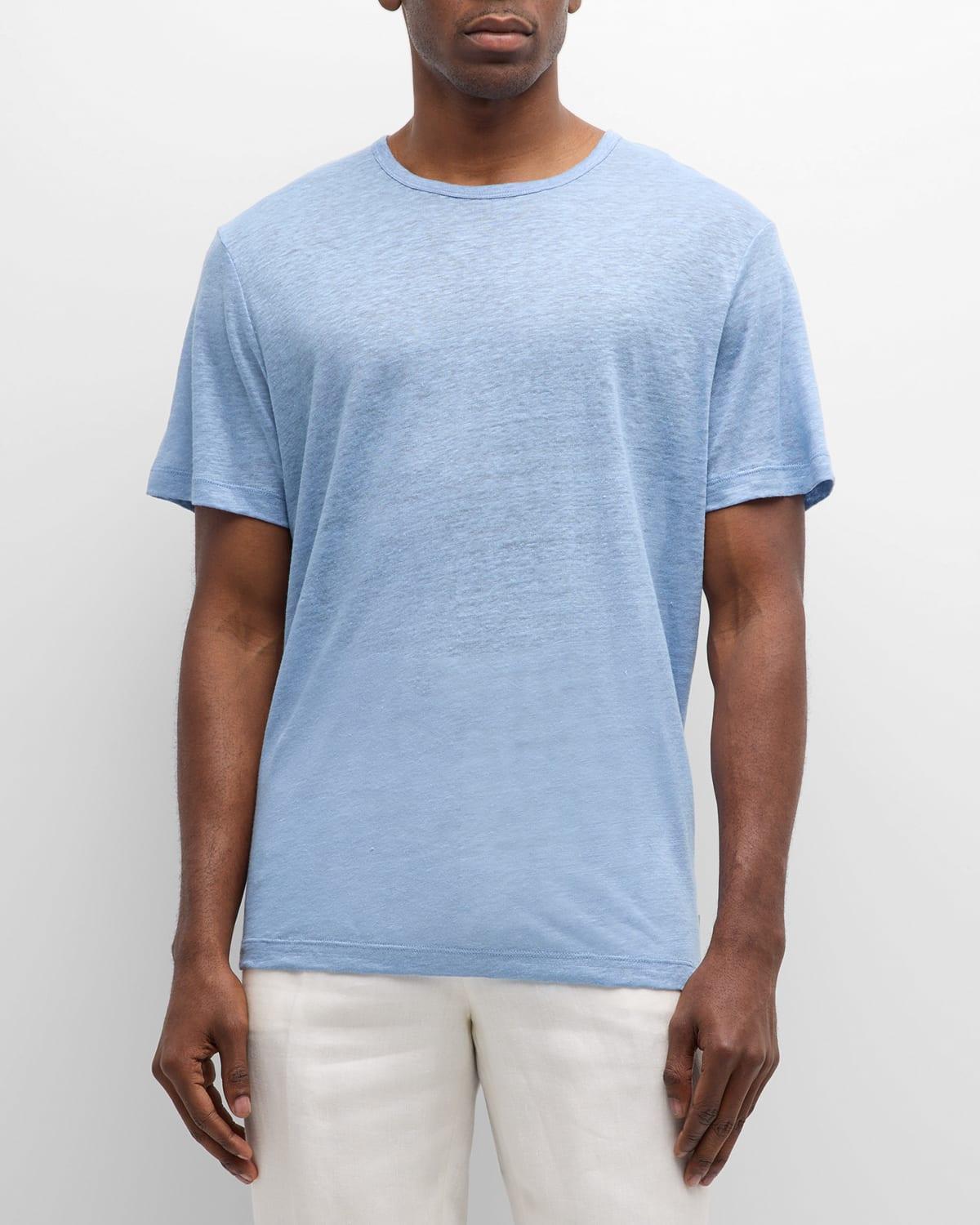 Mens Chad Linen Short-Sleeve T-Shirt Product Image