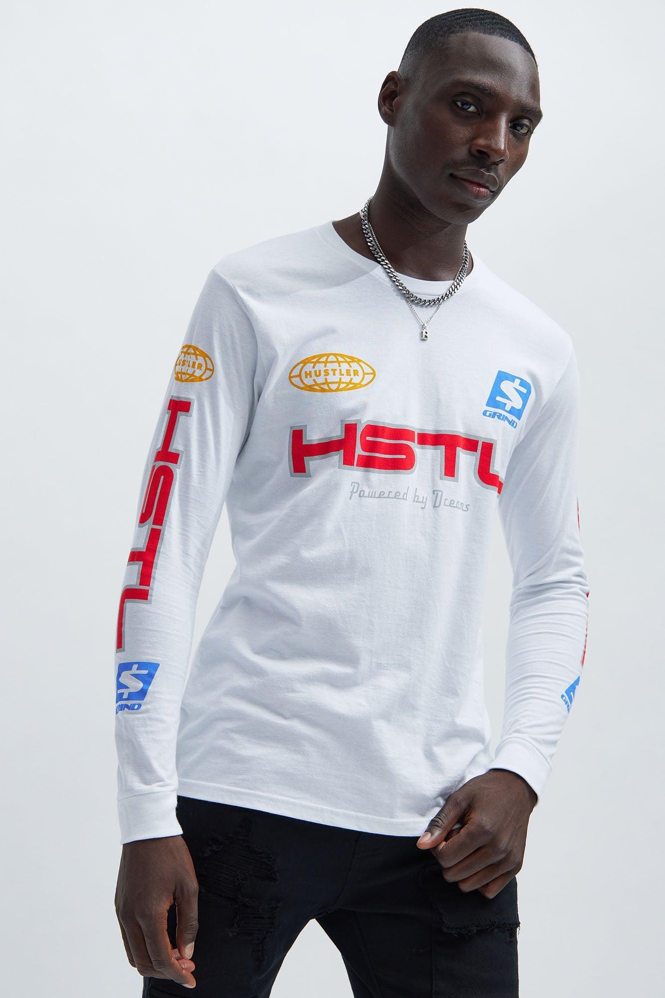 HSTL Racing Long Sleeve Tee - White Product Image