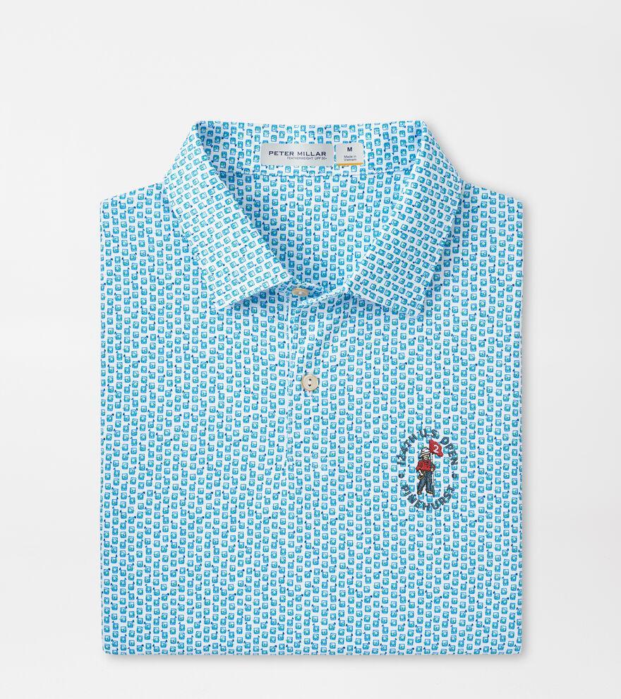 Peter Millar Mens 124th U.S. Open Featherweight Golf On The Rocks Polo | Color: White | Size: XL Product Image