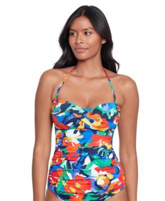 Lauren Ralph Lauren Womens Printed Twist Tankini Top Product Image