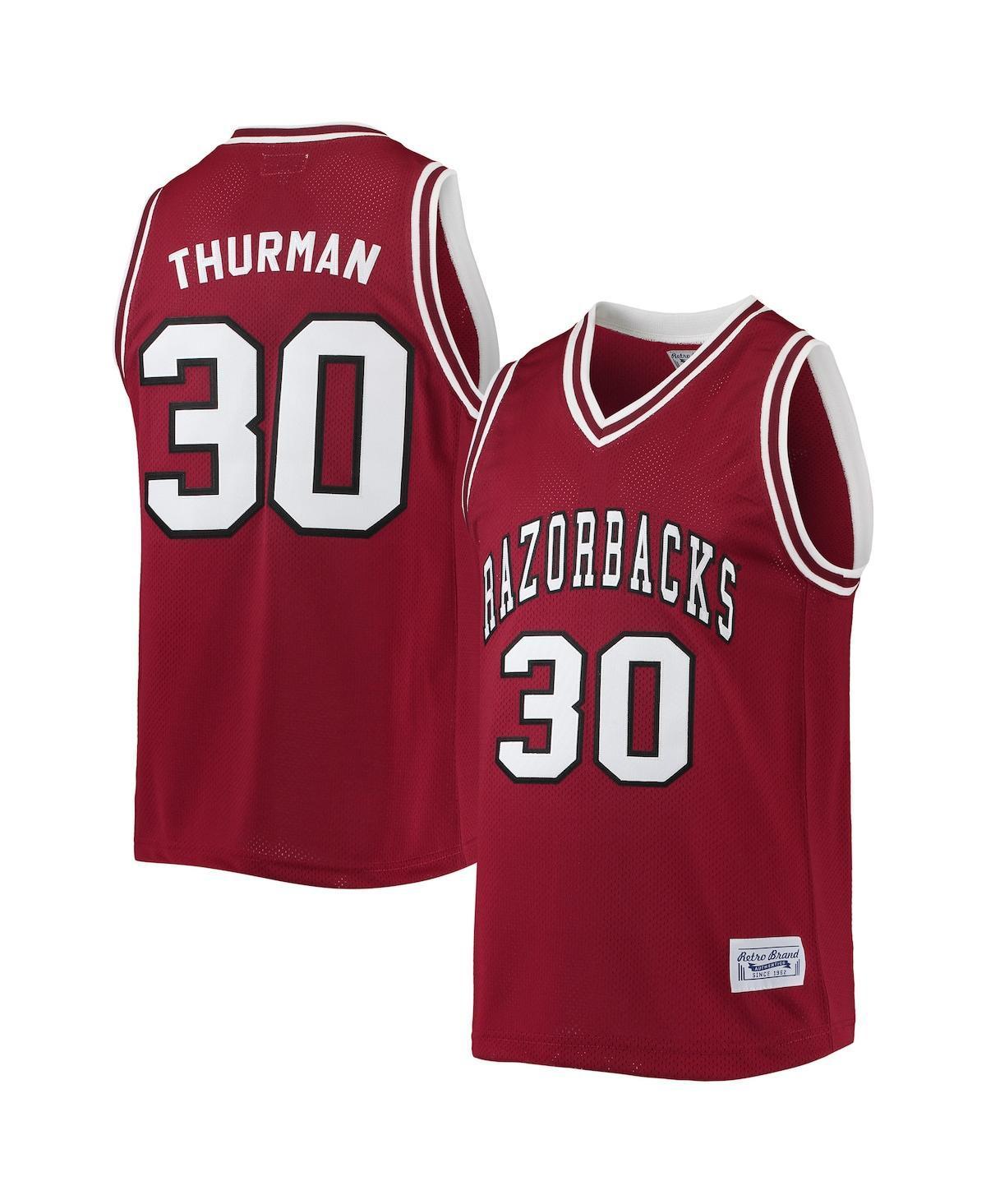 Mens Original Retro Brand Scotty Thurman Cardinal Arkansas Razorbacks Alumni Commemorative Classic Basketball Jersey - Cardinal Product Image