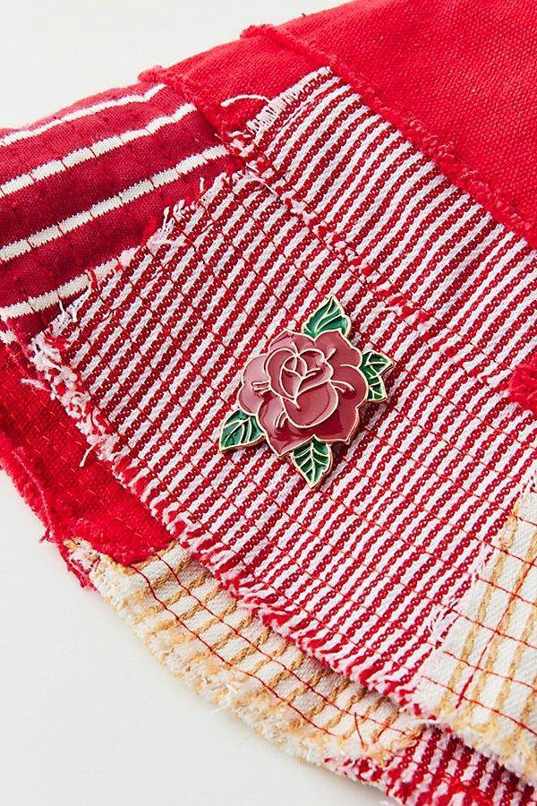 Rose Enameled Pin Womens at Urban Outfitters Product Image