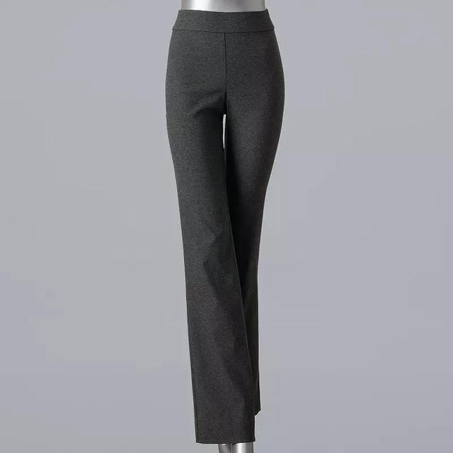 Womens Simply Vera Vera Wang Modern Boot-Cut Pants Grey Texture Product Image