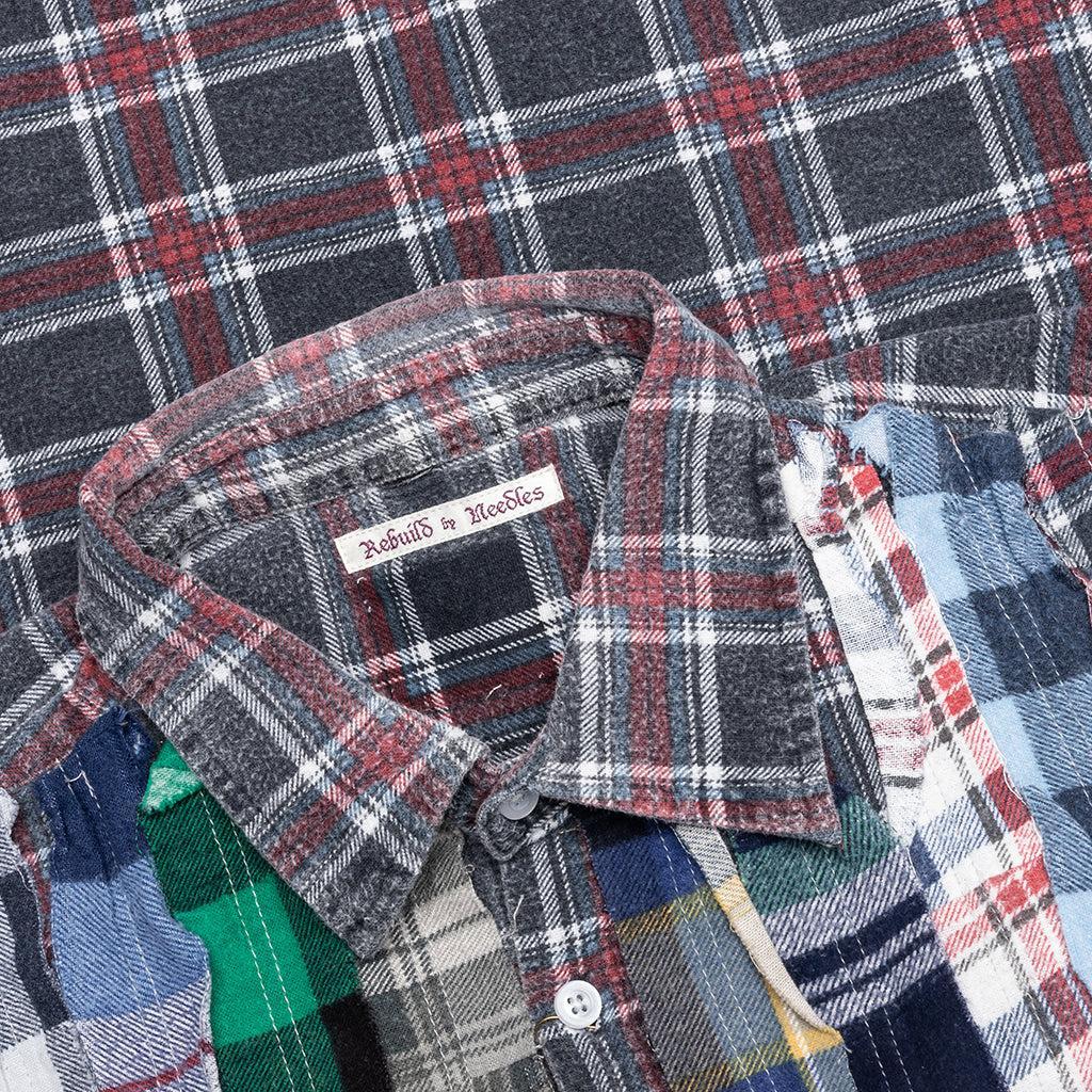 Ribbon Wide Flannel Shirt - Assorted Male Product Image