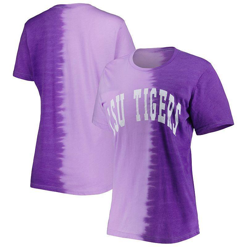 Womens Gameday Couture Purple Lsu Tigers Find Your Groove Split-Dye T-shirt Product Image