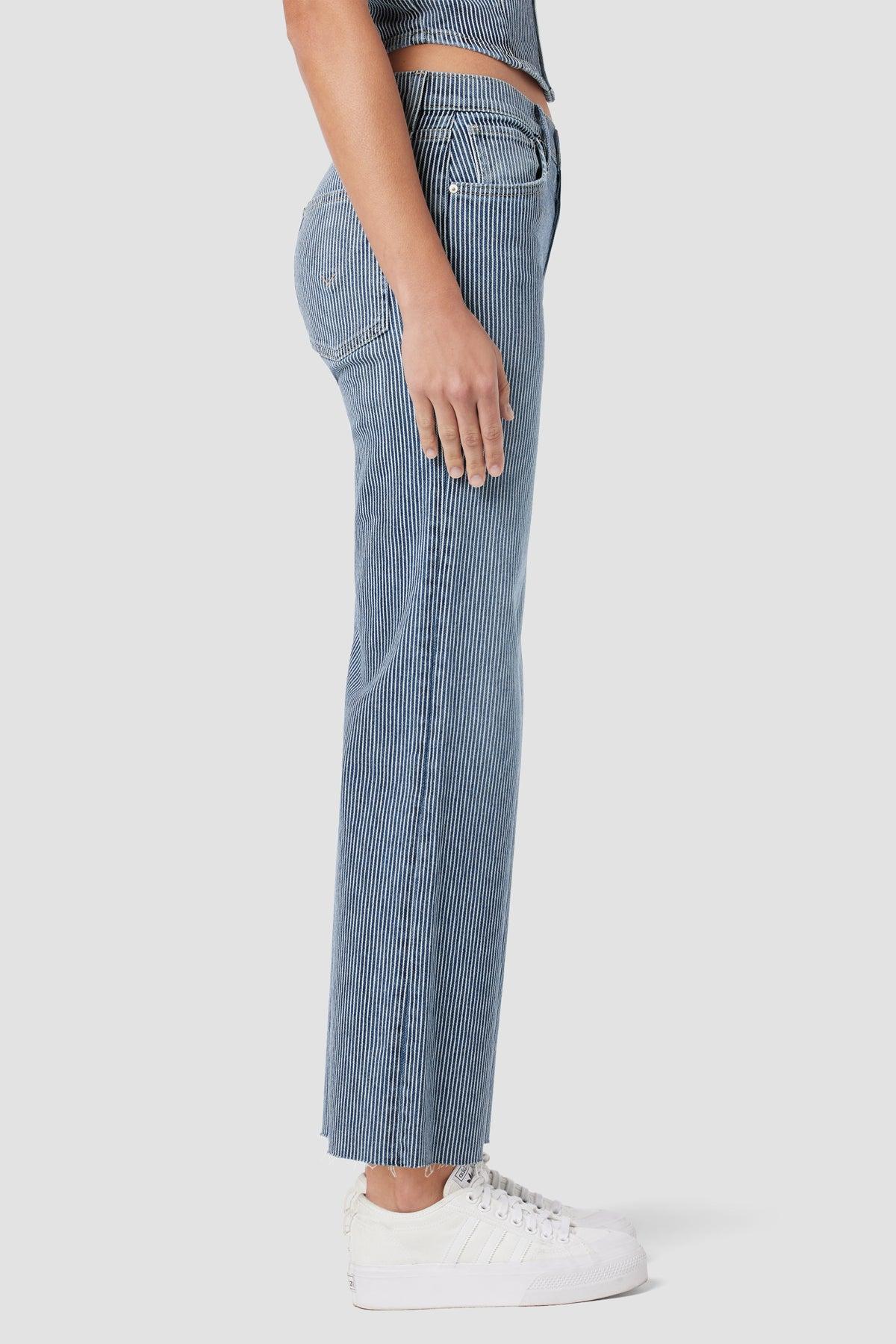 Rosie High-Rise Wide Leg Ankle Jean Female Product Image