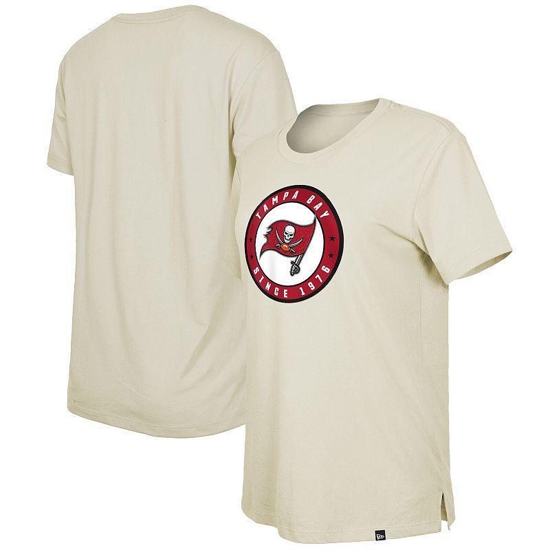 Womens New Era Cream Tampa Bay Buccaneers 2023 NFL Draft T-Shirt Product Image