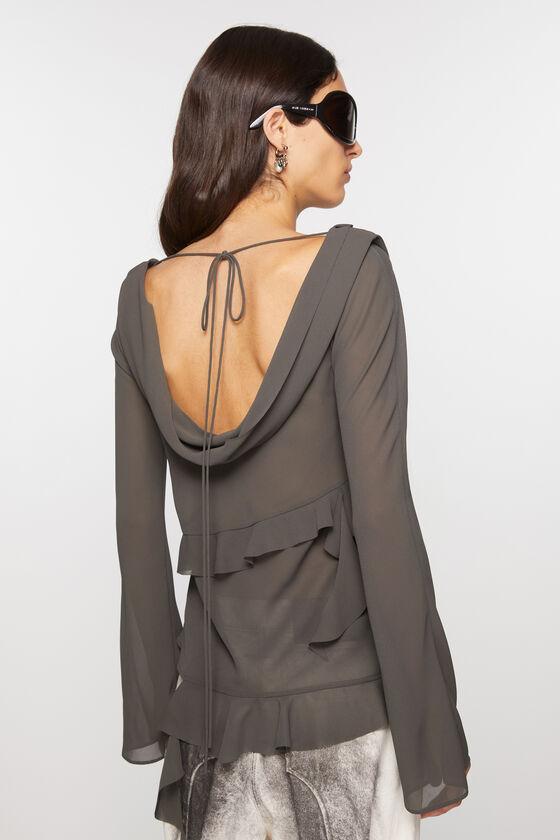 Ruffle draped top Product Image