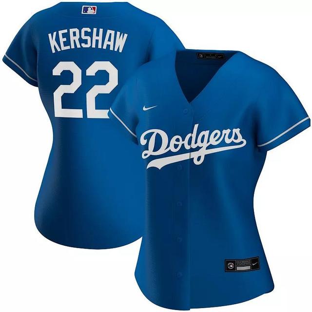 Womens Nike Clayton Kershaw Royal Los Angeles Dodgers Replica Player Jersey Product Image