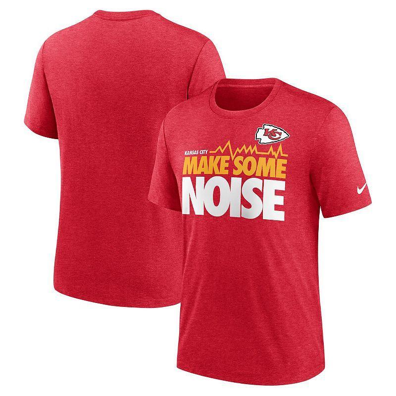 Mens Nike Heathered Red Kansas City Chiefs Local Tri-Blend T-shirt Product Image