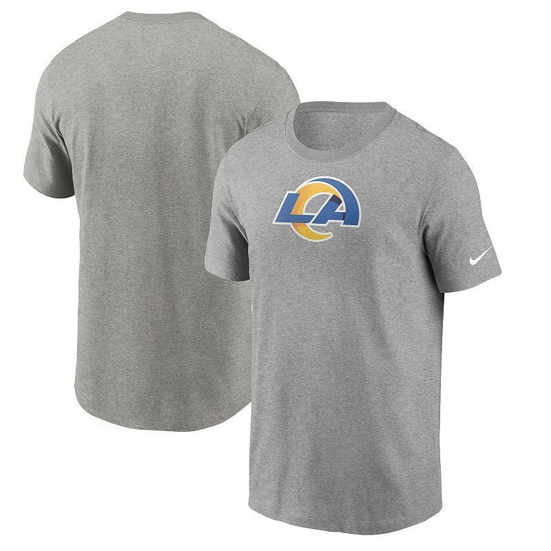 Mens Nike Heathered Gray Los Angeles Rams Primary Logo T-Shirt Product Image