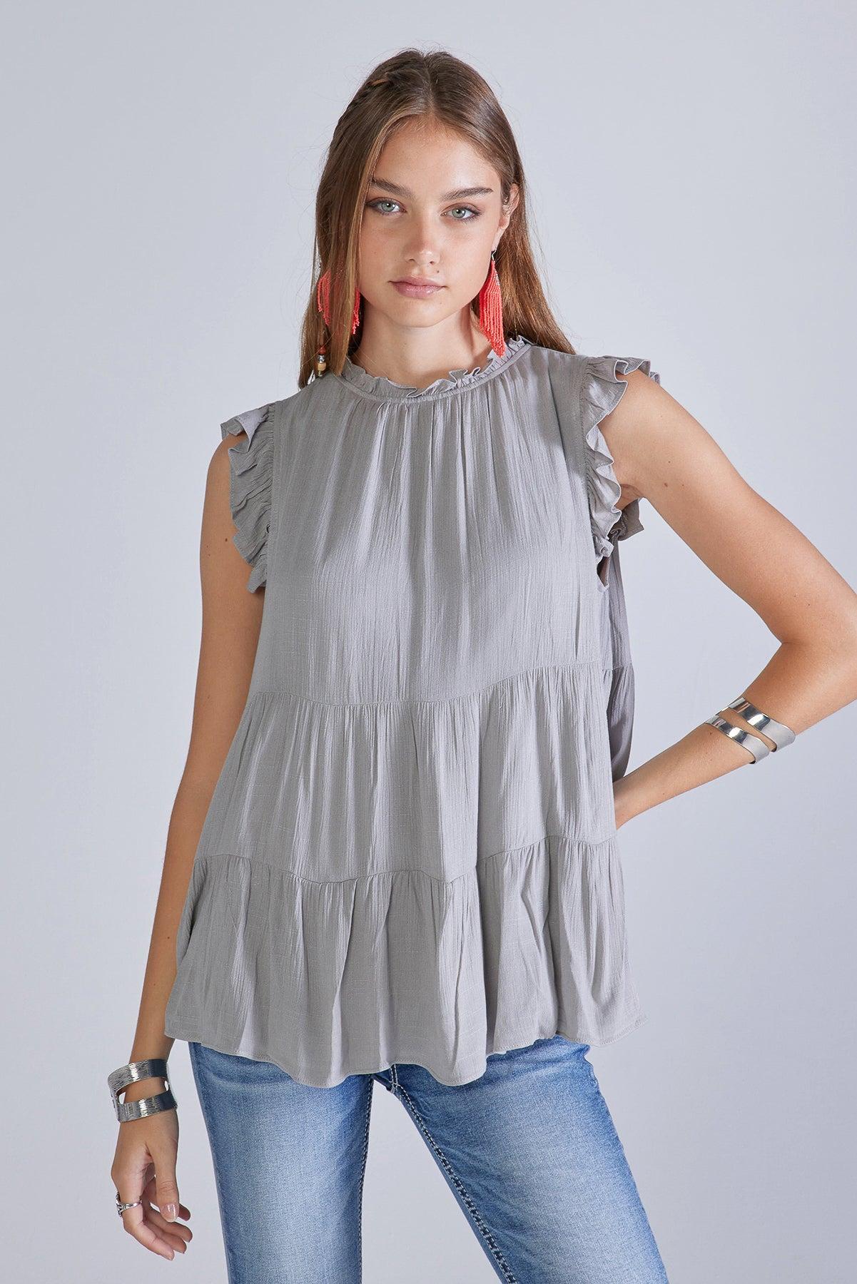 Tiered Sleeveless Top product image