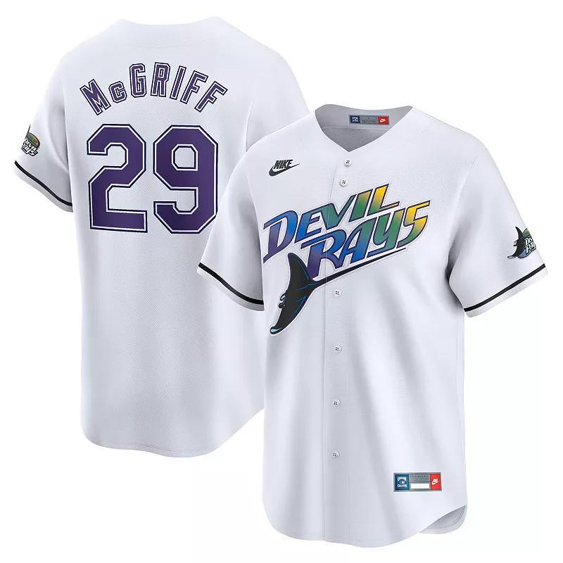 Mens Nike Fred McGriff Tampa Bay Rays Throwback Cooperstown Limited Jersey Product Image