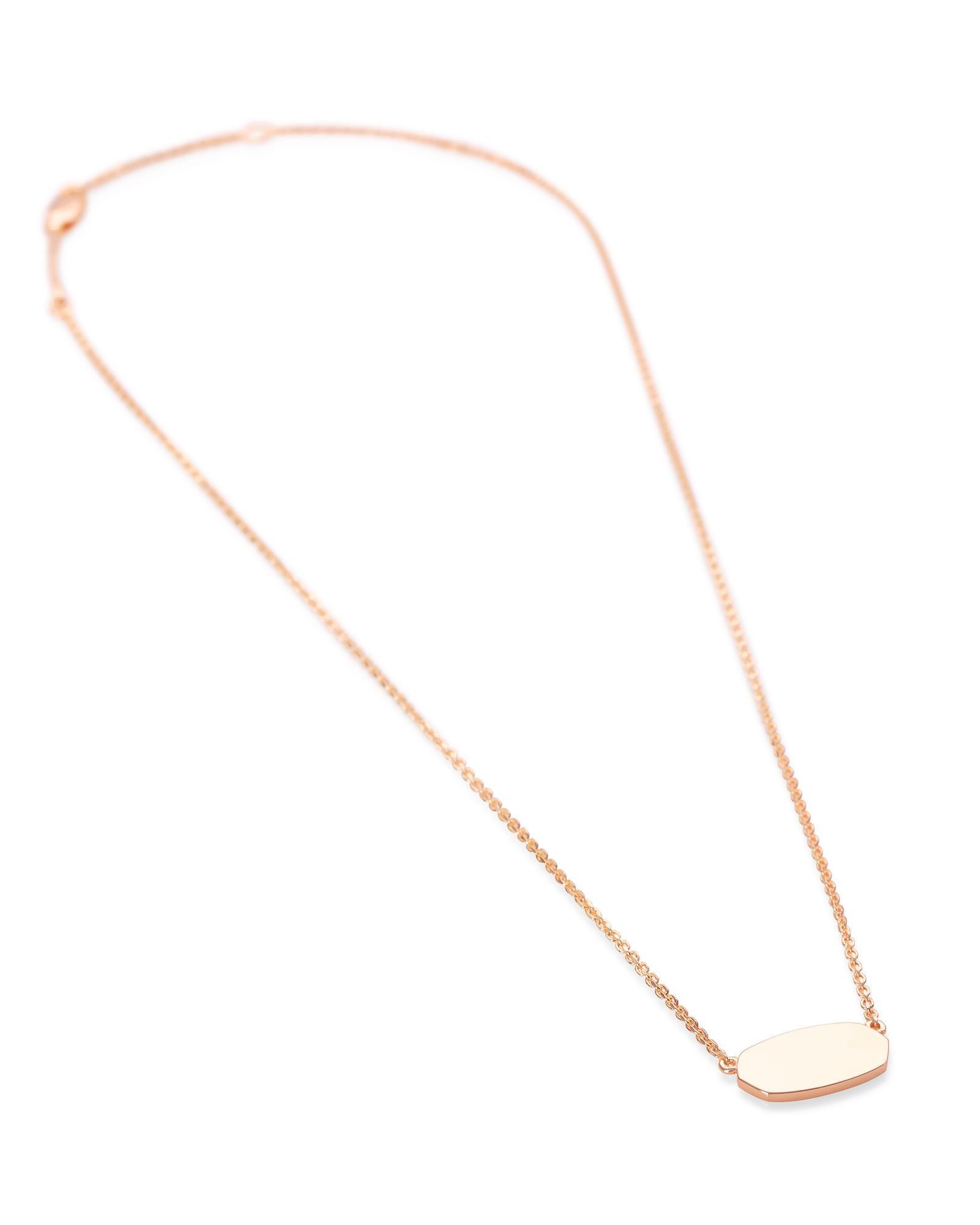 Elisa Pendant Necklace in 18k Rose Gold Vermeil Product Image