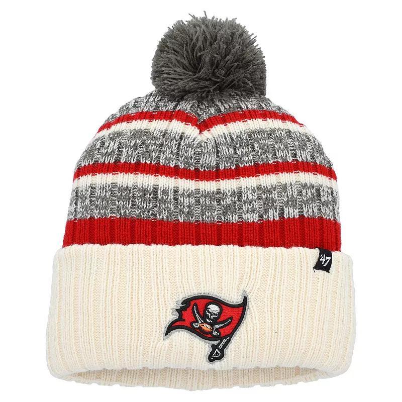 Mens 47 Natural Tampa Bay Buccaneers Tavern Cuffed Knit Hat with Pom Product Image