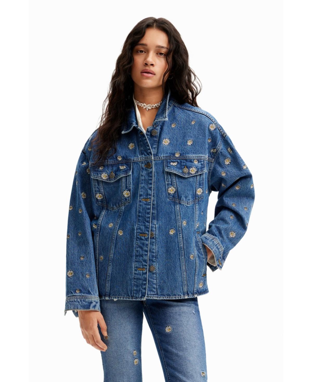 Desigual Womens Daisy denim jacket Product Image