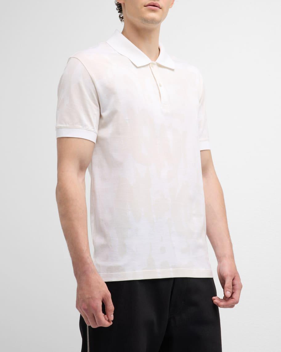 Men's Graffiti Jacquard Polo Shirt Product Image