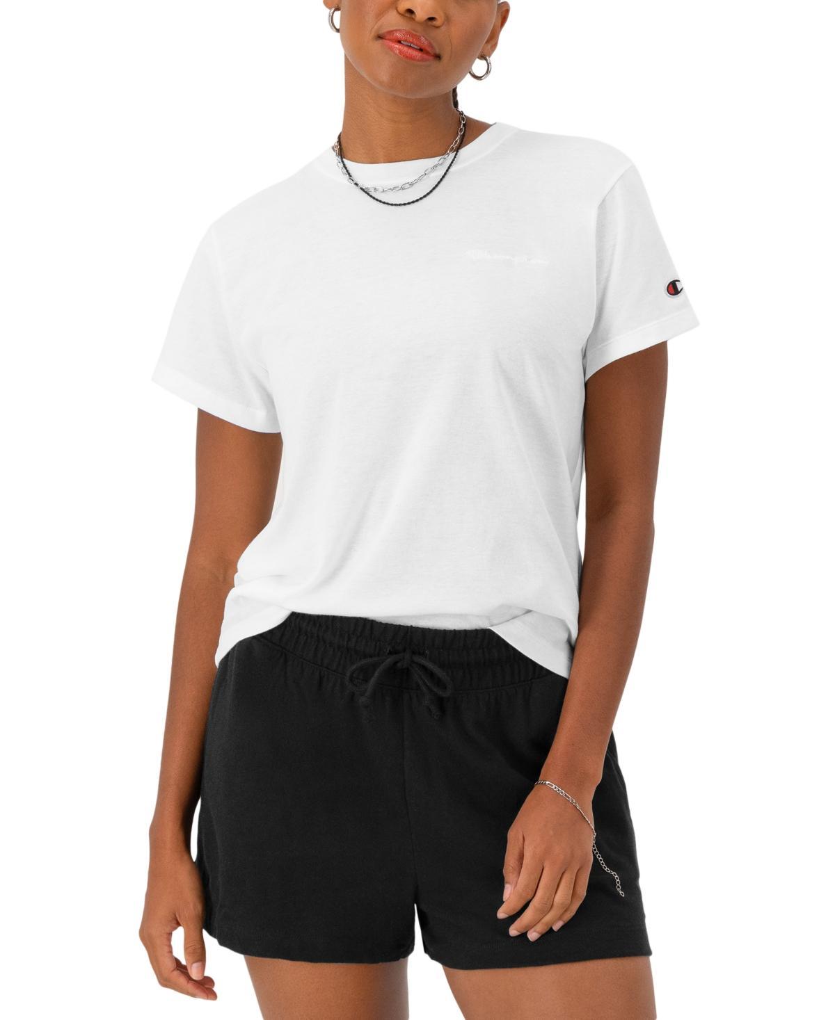 Champion Womens The Classic Logo-Patch T-Shirt Product Image