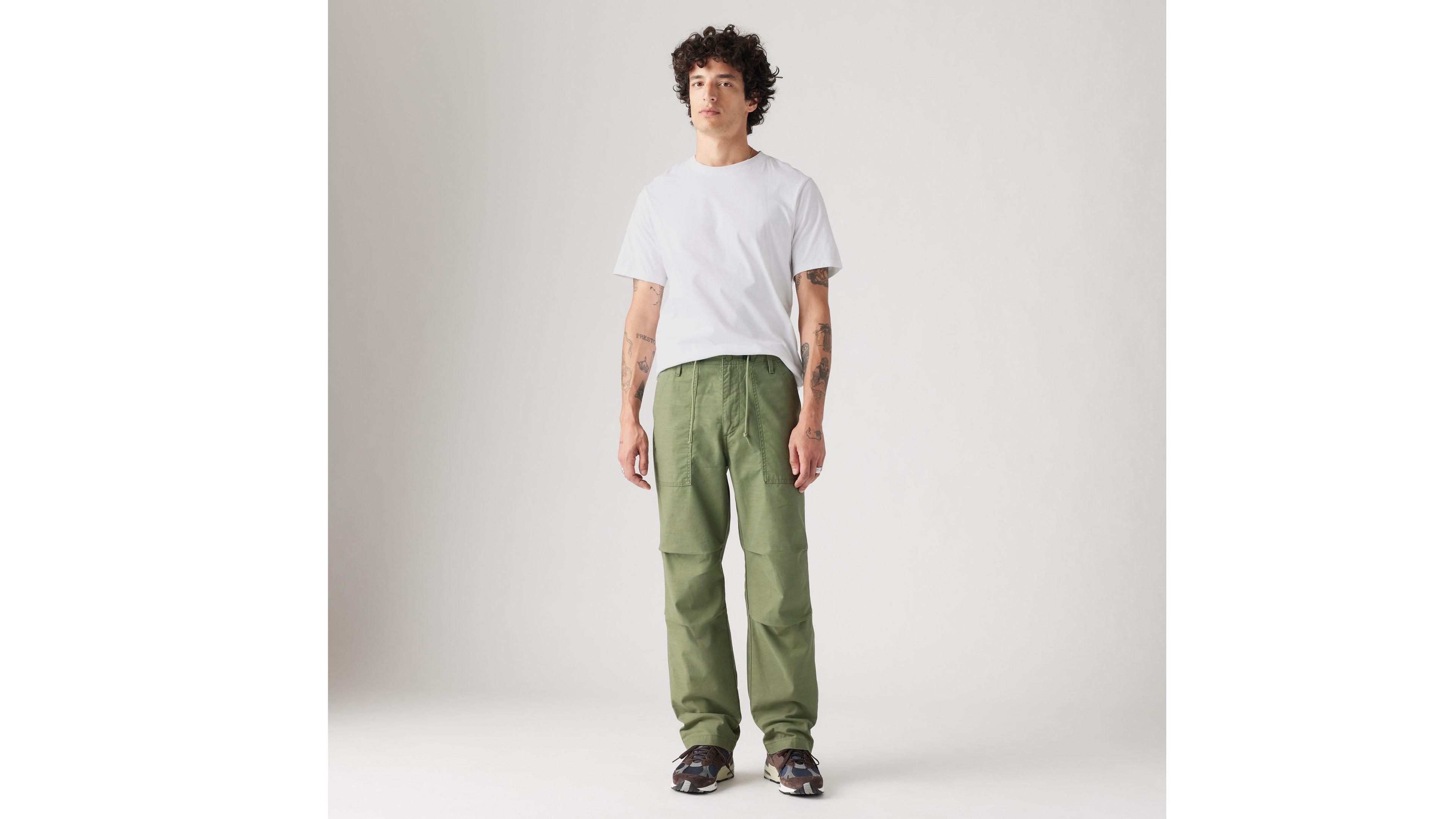 Loose Straight Surplus Men's Pants Product Image