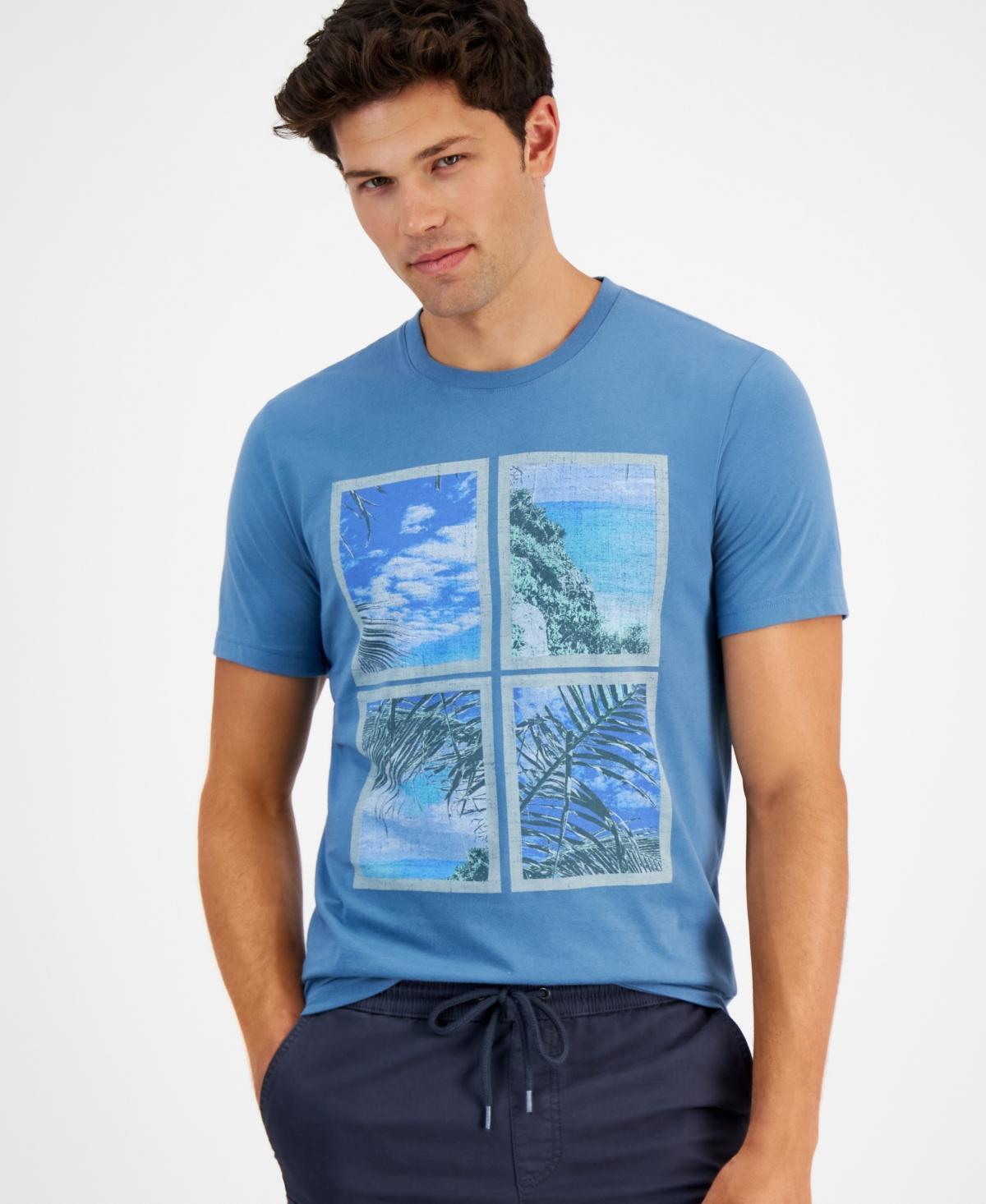 Sun + Stone Mens Palm Tile Regular-Fit Graphic T-Shirt, Created for Macys Product Image