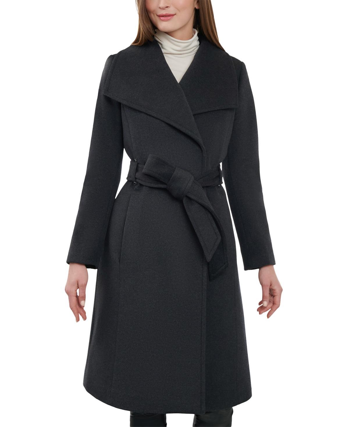 Anne Klein Womens Cashmere Blend Belted Wrap Coat Product Image