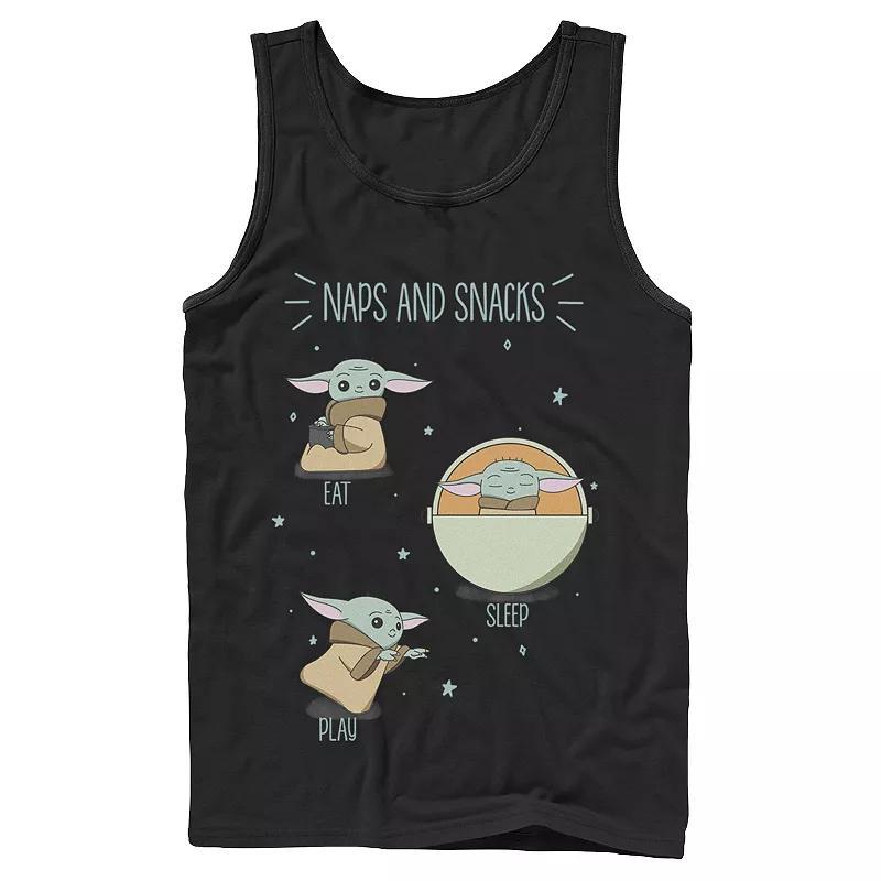 Mens Star Wars: The Mandalorian The Child Naps And Snacks Doodles Tank Top Product Image