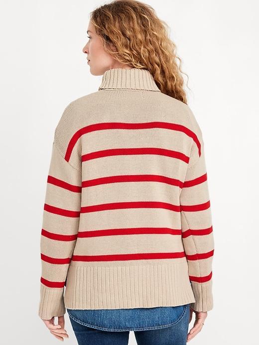 Turtleneck Tunic Sweater Product Image