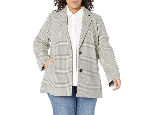 Madewell Plus Dorset Blazer with Welt Pockets (Nicholas Glen Plaid) Women's Jacket Product Image