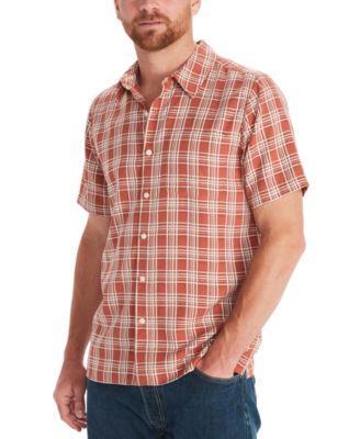 Men's Eldridge Classic Plaid Button-Up Short-Sleeve Shirt Product Image