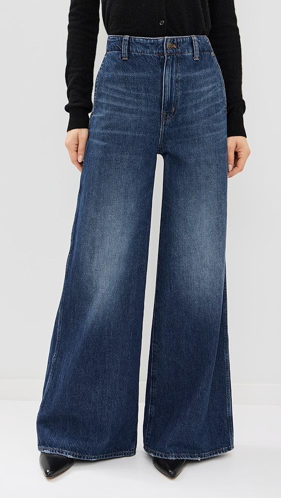 Madewell Dark Wide Sweep Trousers | Shopbop Product Image